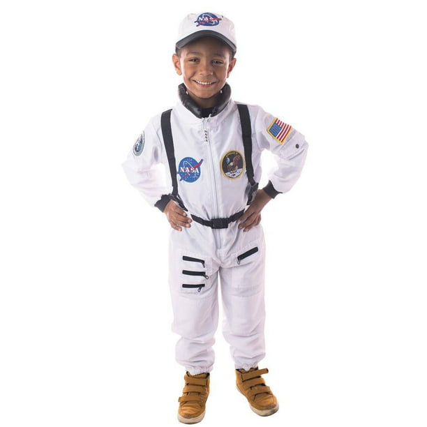 Astronaut Explorer White Hat Shirt Pants Child Costume NEW